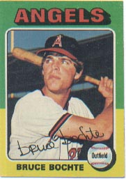 1975 Topps Baseball Cards      392     Bruce Bochte RC